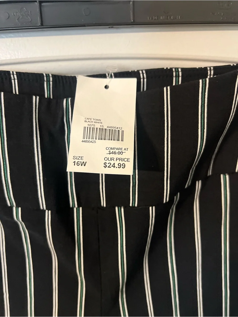 Navy Pinstripe Bermuda Shorts